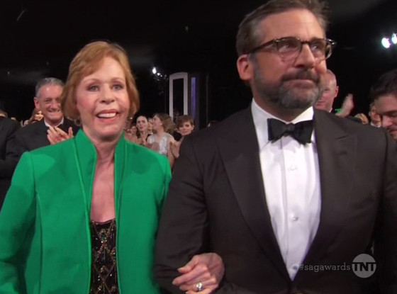 Steve Carell, Carol Burnett, 2016 SAG Awards Steve Carell, Carol Burnett, 2016 SAG Awards